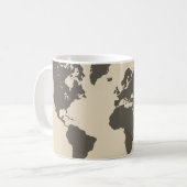 Mug Carte du monde (Devant gauche)