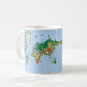 Mug Carte du monde (Devant gauche)