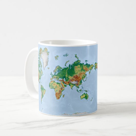 Mug Carte du monde (Devant gauche)
