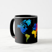 Mug Carte du monde (Devant gauche)
