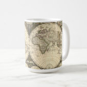 Mug Carte du monde 1660 par Frederick de Wit (Devant droit)