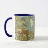 Mug Carte du monde antique de l'Empire britannique, 18 (Gauche)