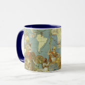 Mug Carte du monde antique de l'Empire britannique, 18 (Devant gauche)