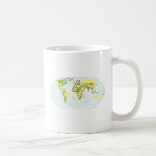 Mug Carte du monde Atlas Poster Politique : Décoration