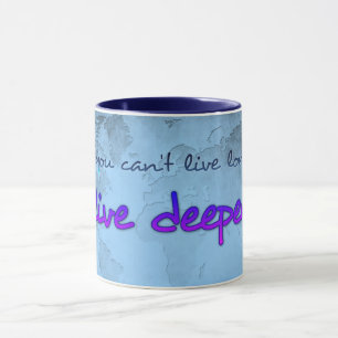 Mug Carte du monde avec devis