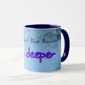 Mug Carte du monde avec devis (Devant droit)