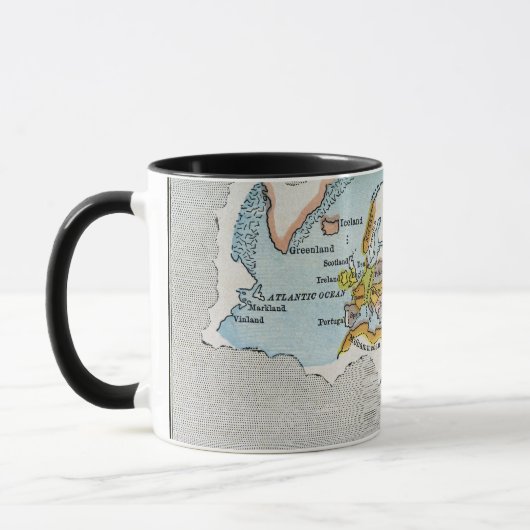 Mug CARTE du MONDE, c1300. (Gauche)