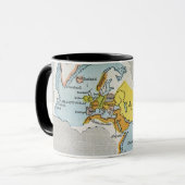 Mug CARTE du MONDE, c1300. (Devant gauche)