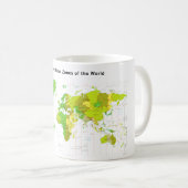 Mug Carte du monde des fuseaux horaires standard 2013 (Devant droit)