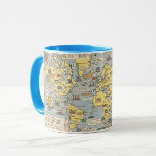 Mug Carte du monde des Nations Unies