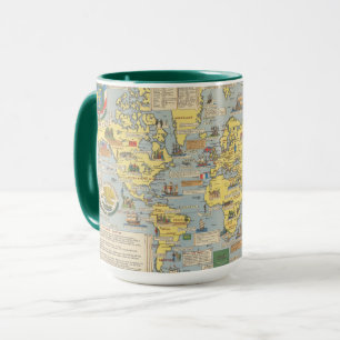 Mug Carte du monde des Nations Unies