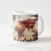 Mug Carte du monde du café antique (Devant droit)
