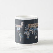 Mug Carte du monde en mots (Centre)