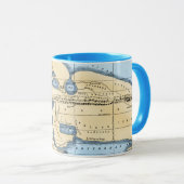 MUG CARTE DU MONDE : ERATOSTHENES (Devant droit)