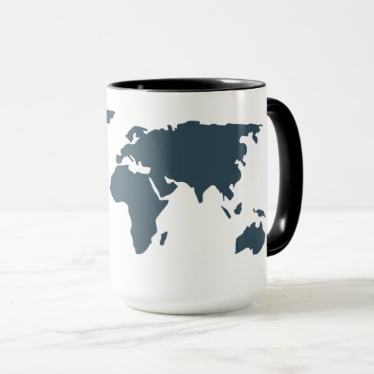 Mug Carte du monde Géographie Globe Adventure (Devant droit)