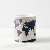 Mug Carte du monde marine en détresse (Centre)