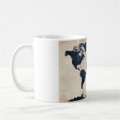 Mug Carte du monde marine en détresse (Gauche)