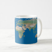 Mug Carte du monde - Planification de ma prochaine ave (Devant droit)