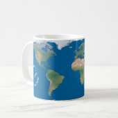 Mug Carte du monde - Planification de ma prochaine ave (Devant gauche)