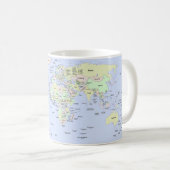 Mug Carte du monde - Planification de ma prochaine ave (Devant droit)