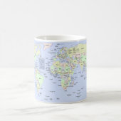 Mug Carte du monde - Planification de ma prochaine ave (Centre)