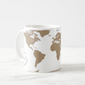Mug Carte du monde - Planification de ma prochaine ave (Devant gauche)