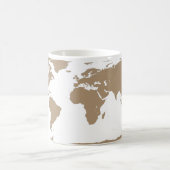 Mug Carte du monde - Planification de ma prochaine ave (Centre)