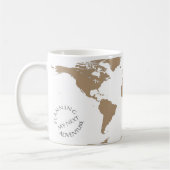Mug Carte du monde - Planification de ma prochaine ave (Gauche)