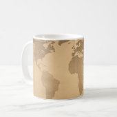 Mug carte du monde vintage (Devant gauche)