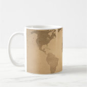 Mug carte du monde vintage (Gauche)