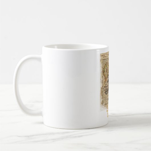 Mug Carte du monde vintage (Gauche)