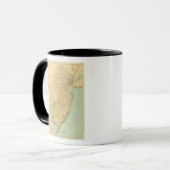 Mug Carte du New Jersey (Devant gauche)