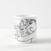 Mug Carte du plan ouvert. Bureau de Funny (Centre)