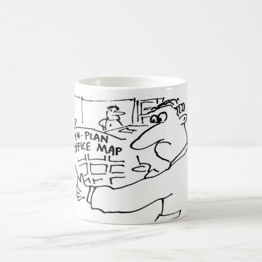 Mug Carte du plan ouvert. Bureau de Funny (Centre)
