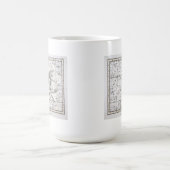 Mug Carte du plat XIV de constellations (Centre)