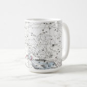 Mug Carte du plat XXII de constellations (Devant droit)