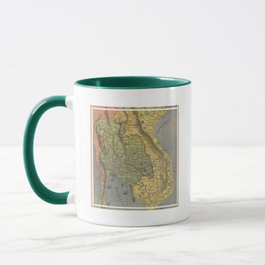 Mug Carte du royaume du Siam (Gauche)