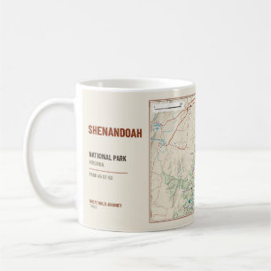 Mug Carte du sentier de randonnée du parc national de