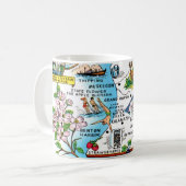 Mug Carte du sud du Michigan (Devant gauche)