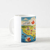Mug Carte du thé au Canada (Devant gauche)