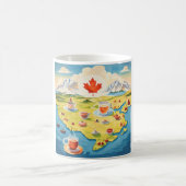Mug Carte du thé au Canada (Centre)