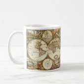 Mug Carte du Vieux Monde antique par Frederick de Wit, (Gauche)