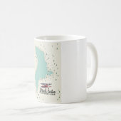 Mug Carte du voyage du lac Utah, Utah (Devant droit)