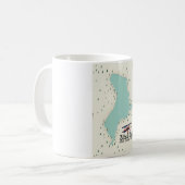 Mug Carte du voyage du lac Utah, Utah (Devant gauche)
