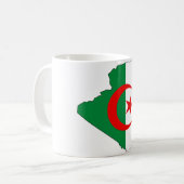 Mug Carte DZ de drapeau de l'Algérie (Devant gauche)