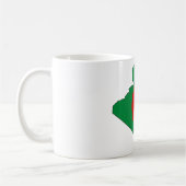 Mug Carte DZ de drapeau de l'Algérie (Gauche)