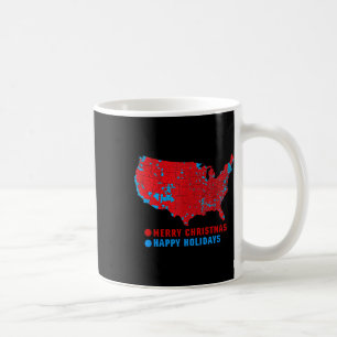 Mug Carte électorale 2024 Joyeux Noël Trump