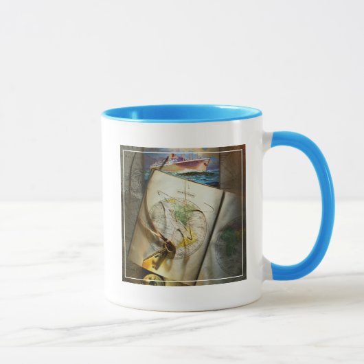 Mug Carte et boussole (Droite)