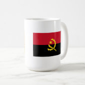 Mug Carte et drapeau de l'Angola (Devant droit)