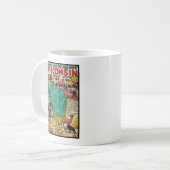 Mug Carte et faits du Wisconsin (Devant gauche)